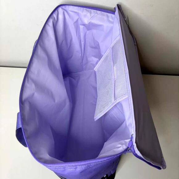Set of 5 — Trader Joe’s Large Reusable Insulated Cooler Tote Bag Lavender Purple - Picture 12 of 16